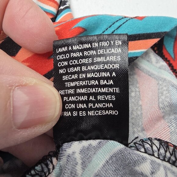 Eye Candy Shirt Womens 3X Multicolor Aztec Print V Neck 3/4 Sleeve Tunic Top - Picture 8 of 10